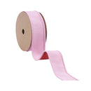 1 1/2" Wired Double-fused Dupioni Ribbon | Red/Lt Pink | 10 Yard Roll