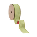 1 1/2" Wired Double-fused Dupioni Ribbon | Red/Lime Green | 10 Yard Roll