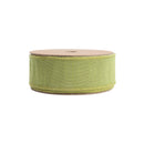1 1/2" Wired Double-fused Dupioni Ribbon | Red/Lime Green | 10 Yard Roll