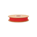 1" Wired Dupioni Ribbon | Pink w/ Orange Piping and Backing | 10 Yard Roll