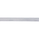 1" Wired Dupioni Ribbon | Silver w/ Metallic Fused Backing | 10 Yard Roll