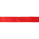 2 1/2" Wired Dupioni Ribbon | Red w/ Metallic Fused Backing | 10 Yard Roll