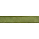 2 1/2" Wired Dupioni Ribbon | Moss w/ Gold Metallic Fused Backing | 10 Yard Roll
