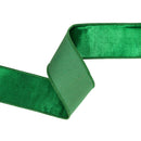 2 1/2" Wired Dupioni Ribbon | Christmas Green w/ Metallic Fused Backing | 10 Yard Roll