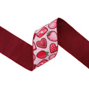 4" Wired Dupioni Ribbon | Deluxe Chocolates on Pale Pink w/ Dark Brown Backing | 10 Yard Roll