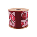 4" Wired Dupioni Ribbon | Deluxe Chocolates on Pale Pink w/ Dark Brown Backing | 10 Yard Roll