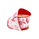 4" Wired Velvet Ribbon | Mixed Romantic Icons w/ Red Backing | 10 Yard Roll