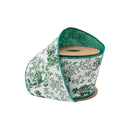 4" Wired Dupioni Ribbon | St. Patrick's Day Leprechaun w/ Green Backing | 10 Yard Roll