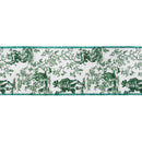 4" Wired Dupioni Ribbon | St. Patrick's Day Leprechaun w/ Green Backing | 10 Yard Roll