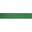 1 1/2" Wired Dupioni Ribbon | Watermelon Rind Stripe w/ Green Backing | 10 Yard Roll