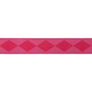 1 1/2" Wired Dupioni Ribbon | Pink/Hot Pink Harlequin w/ Hot Pink Backing | 10 Yard Roll