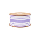 2 1/2" Wired Dupioni Ribbon | Purple Vertical Uneven Stripe w/ Purple Backing | 10 Yard Roll
