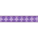 1 1/2" Wired Dupioni Ribbon | Purple Double Harlequin w/ Purple Backing | 10 Yard Roll