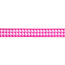 1 1/2" Wired Dupioni Ribbon | Pink/White Herringbone w/ Pink Backing | 10 Yard Roll