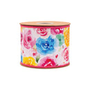 4" Wired Ribbon | Bright Floral | 10 Yard Roll
