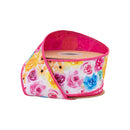 2 1/2" Wired Ribbon | Bright Floral | 10 Yard Roll