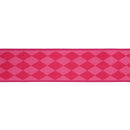 2 1/2" Wired Dupioni Ribbon | Triple Pink on Pink Harlequin w/ Hot Pink Backing | 10 Yard Roll