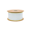 2 1/2" Wired Seersucker Ribbon | Blue w/ Green Backing | 10 Yard Roll