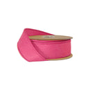 1 1/2" Wired Paper Felt Ribbon | Fuschia | 10 Yard Roll