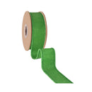 1 1/2" Wired Paper Felt Ribbon | Apple Green | 10 Yard Roll