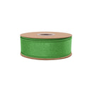 1 1/2" Wired Paper Felt Ribbon | Apple Green | 10 Yard Roll