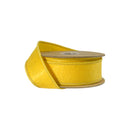 1 1/2" Wired Paper Felt Ribbon | Yellow | 10 Yard Roll