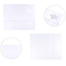 14" x 9" x 4.3" Collapsable Gift Box w/ Magnetic Square Flap Lid | White