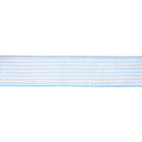 2 1/2" Wired Ribbon | Light Blue Ticking Stripe | 10 Yard Roll