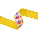 1 1/2" Wired Ribbon | Bright Checks | 10 Yard Roll