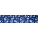 4" Wired Dupioni Ribbon | Patriotic Toile w/Blue Backing | 10 Yard Roll