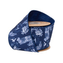 4" Wired Dupioni Ribbon | Patriotic Toile w/Blue Backing | 10 Yard Roll