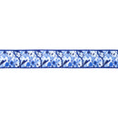 2 1/2" Wired Dupioni Ribbon | Blue and White China Birds w/ Blue Backing | 10 Yard Roll