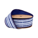 1 1/2" Wired Dupioni Ribbon | Blue and Light Blue Bias Plaid w/ Blue Backing | 10 Yard Roll