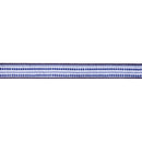 1 1/2" Wired Dupioni Ribbon | Blue and Light Blue Bias Plaid w/ Blue Backing | 10 Yard Roll