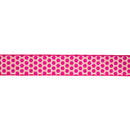 2 1/2" Wired Dupioni Ribbon | Pink/Orange Hexi w/ Pink Backing | 10 Yard Roll