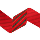 2 1/2" Wired Ribbon | Green Stripe on Red | 10 Yard Roll
