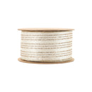 2 1/2" Wired Ribbon | Gold Stripe on Buttercup | 10 Yard Roll