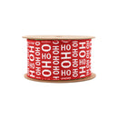 2 1/2" Wired Ribbon | Ho Ho Ho on Scarlet | 10 Yard Roll