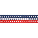 2 1/2" Wired Ribbon | Tri-Stripe Stars | 10 Yard Roll