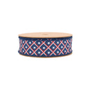 1 1/2" Wired Ribbon | Patriotic Diamond Stars/Plaid | 10 Yard Roll