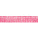 1 1/2" Wired Ribbon | Faux Tweed Pink and White | 10 Yard Roll