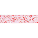 2 1/2" Wired Ribbon | Peppermint Candies on Pink | 10 Yard Roll