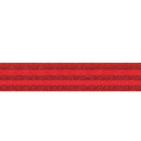 1 1/2" Wired Ribbon | Red Glittered Pinstripes on Red | 10 Yard Roll
