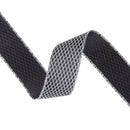1 1/2" Wired Ribbon | White Diamond Outlines on Black | 10 Yard Roll