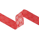 1 1/2" Wired Ribbon | Red Starburst | 10 Yard Roll