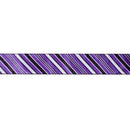 2 1/2" Wired Ribbon | Candy Stripe on Purple | 10 Yard Roll