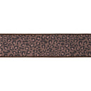 2 1/2" Wired Ribbon | Animal Print on Brown w/ Brown Backing | 10 Yard Roll