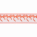 2 1/2" Wired Dupioni Ribbon | Red Bow Garland w/ Red Backing | 10 Yard Roll