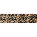 2 1/2" Wired Velvet Ribbon | Animal Print w/ Pink Backing | 10 Yard Roll