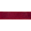 2 1/2" Wired Velvet Ribbon | Burgundy Velvet Center | 10 Yard Roll